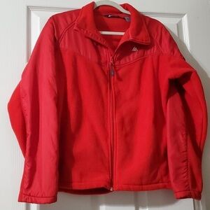 Snozu red jacket women's clothing preowned used vguc zippered comfy
